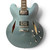 Used Epiphone DG-335 Semi-Hollow Electric Guitar Blue 6-String 41130-S000014139 View 2