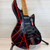 Used Leo Jaymz Character Series S-Style Electric Guitar – Black/Red Stripe Graphics – HSS 41108-S000068871 View 1