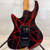 Used Leo Jaymz Character Series S-Style Electric Guitar – Black/Red Stripe Graphics – HSS 41108-S000068871 View 9