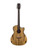 Used Luna Gypsy Exotic Black/White Ebony Acoustic/Electric Guitar 41115-S000121905 View 2