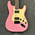 Used Squier SQUIER W-IBANEZ PICKUPS S Type Electric Guitar Pink 6-String 40111-S000201179 View 1