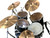 Used Tama 5 PC W/HARDWARE/RIDE/CRASH/CRASH/HATS Drum Shells and Hardware Black 41136-S000160584 View 24