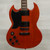 Used Left Handed Double Cut Electric Guitar Orange 40015-S000349932 View 1