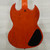 Used Left Handed Double Cut Electric Guitar Orange 40015-S000349932 View 3