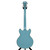 Used D'Angelico PREMIER MINI DC Semi-Hollow Electric Guitar Blue 6-String View 5