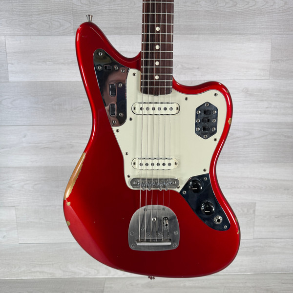Used Fender Jaguar JG66B Electric Guitar - Red - Made in