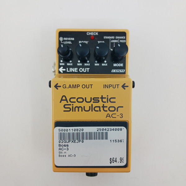 Hoggtowne Music - Boss AC-3 Acoustic Simulator