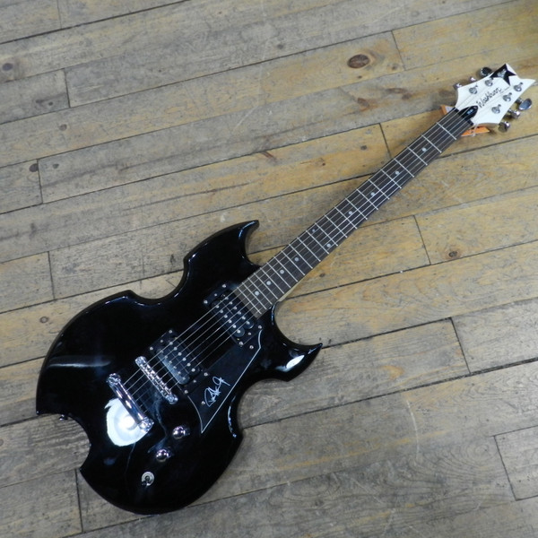 Used Washburn PS-80 SG Type Electric Guitar Black 6-String