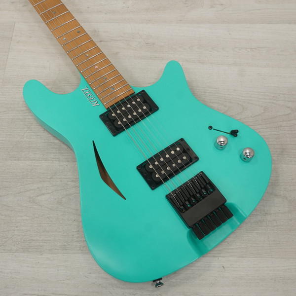 Used Kiesel Zeus Z6 Headless Electric Guitar White 6-String