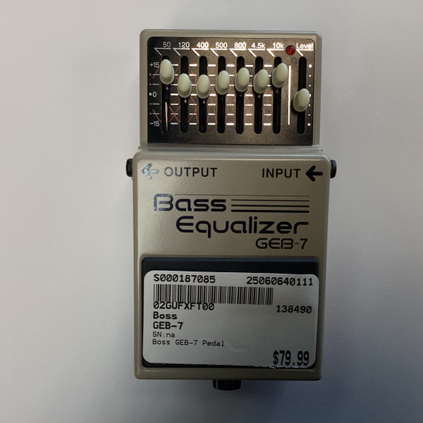 Used Boss GEB-7 BASS EQUALIZER EQ Pedal
