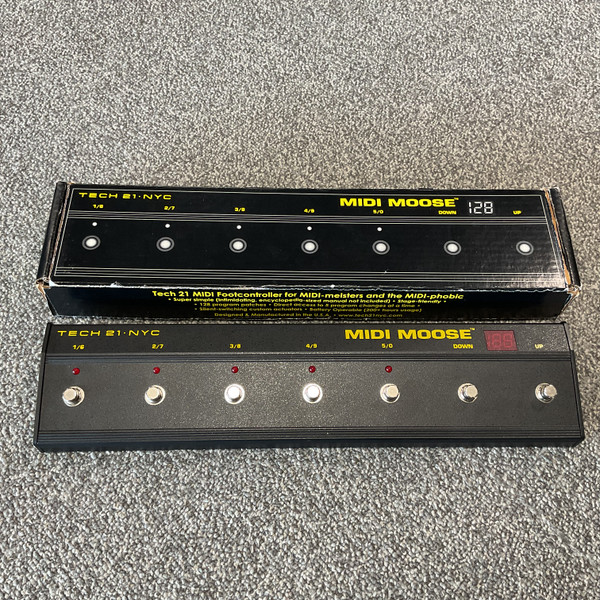 良品] Tech 21 SansAmp MIDI MOOSE MIDIでの操作をシンプルにする