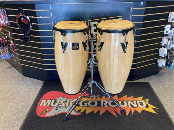 Used Cosmic Percussion Conga Pair with Stand