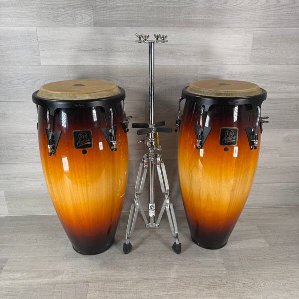 コンガ LP COSMIC PERCUSSION 打楽器 民族楽器 Used Cosmic Percussion Conga Pair with Stand