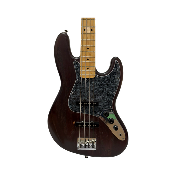 Used Fender AMERICAN DELUXE JAZZ BASS J Type Bass Guitar Black 4