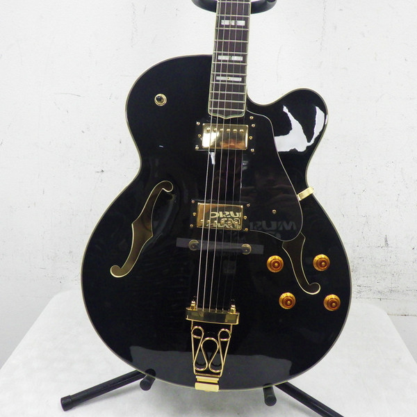 Used Ibanez AF71F Semi-Hollow Electric Guitar Black 6-String