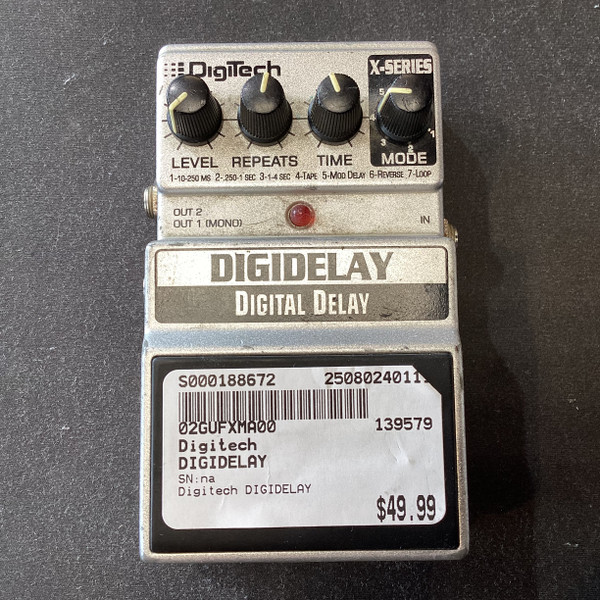 DigiTech X-Series　digidelay DigiTech X-Series Digital Delay Pedal | zZounds