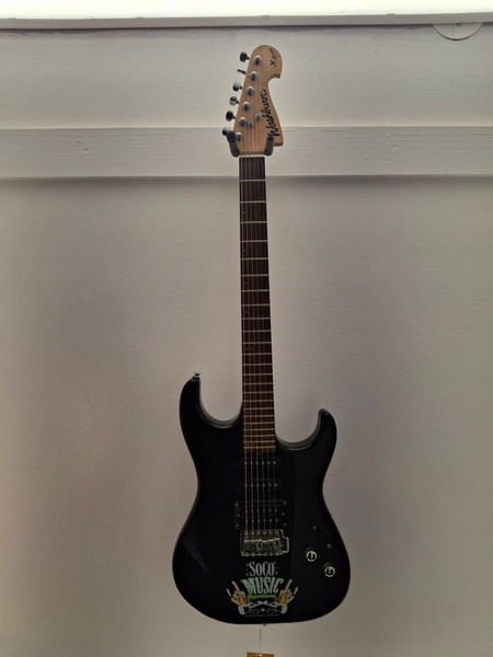 Used Aria Pro II STG-SERIES BLACK STRAT Electric Guitars