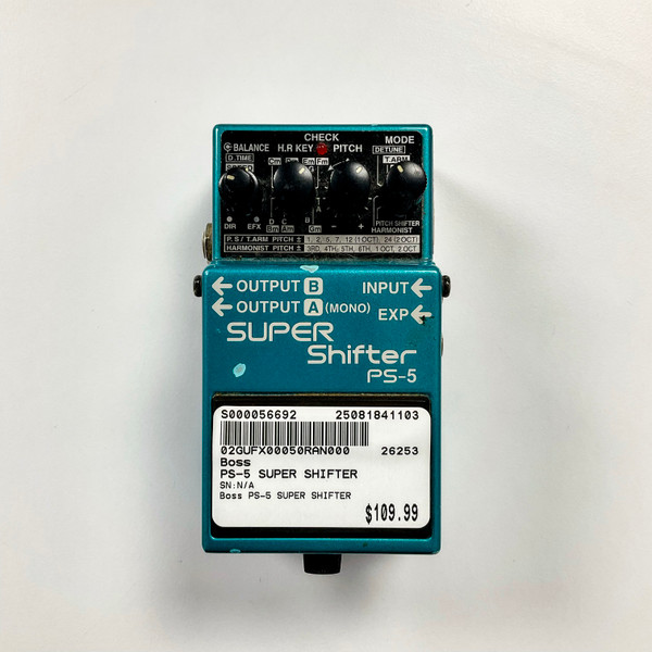 ゴマ　BOSS PS-2 Used Boss PS-2 DIGITAL PITCH SHIFTER/DELAY Pitch Pedal