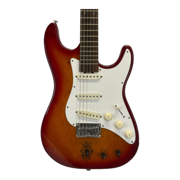 Used Fernandes STRAT COPY Vintage S Type Electric Guitar Silver