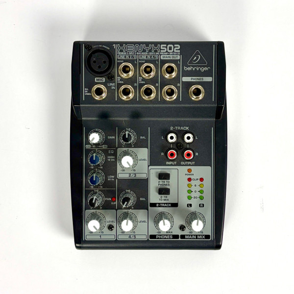 Used BEHRINGER XENYX Q502USB Mixer