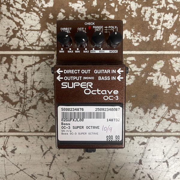 Used Boss OC-3 SUPER OCTAVE Octave Pedal
