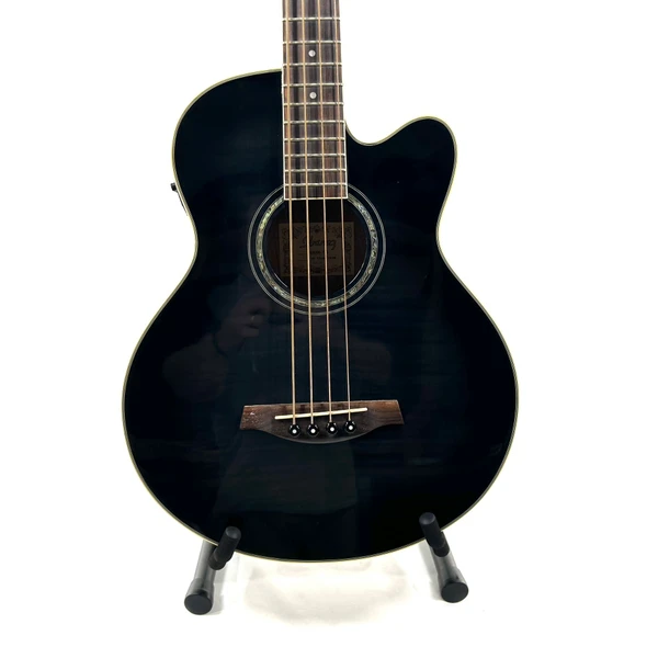 Used Applause AE-40 ACOUSTIC BASS Acoustic Bass Guitar Black 4-String