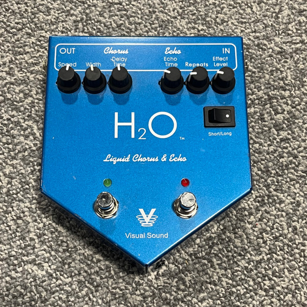 Used Visual Sound H2O V2 CHORUS/ECHO Chorus Pedal
