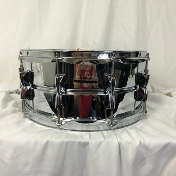 Used Ludwig LM404 ACROLITE BLACK GALAXY SNARE Metal Snare Drum 14