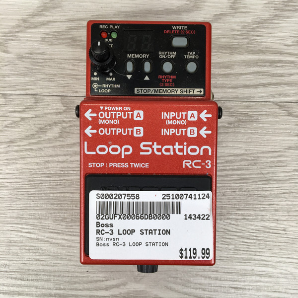 Used Boss RC-3 LOOP STATION Looper Pedal