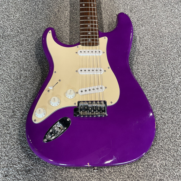 Used Fernandes JG S Type Electric Guitar Green 6-String