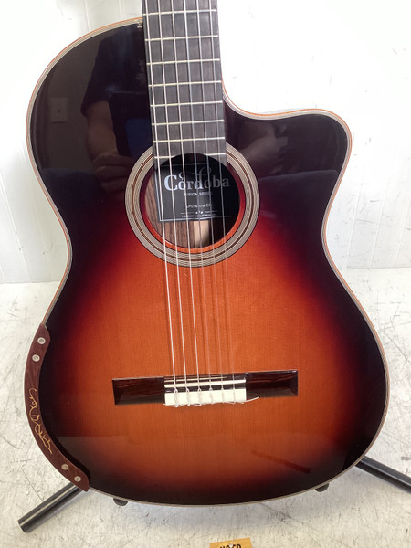 Used Aria MEISTER MSG-05 W/PICKUP Solid Top Acoustic Guitar Sunburst