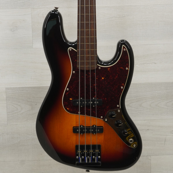 Used Edwards E-JB J Type Bass Guitar Red 4-String