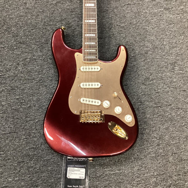 Used Squier STRAT ST-331 S Type Electric Guitar Red 6-String