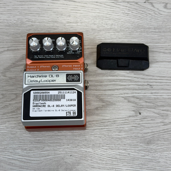 Used Digitech HARDWIRE DL-8 Delay Pedal
