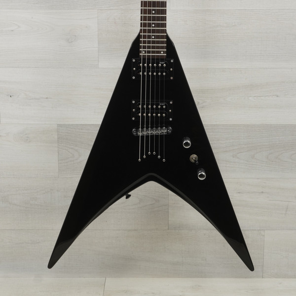 ギター DEAN Michael Schenker V Platinum Dean USA Michael Schenker Limited Edition V Black / White