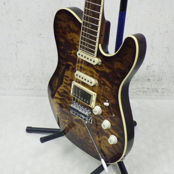 Used Warmoth CUSTOM T-STYLE THINLINE Modern Metal Electric Guitar