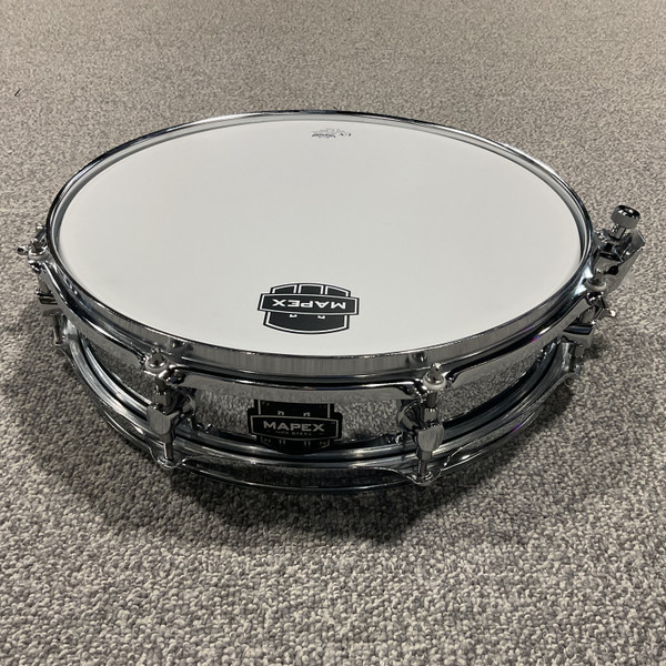 Used Pearl MIRROR CHROME STEEL SHELL SNARE Metal Snare Drum 14