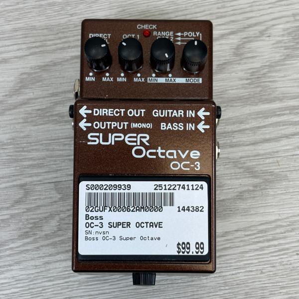 Used BOSS OC-3 SUPER OCTAVE Guitar Pedal