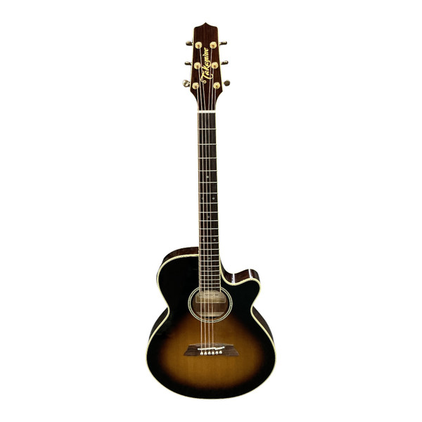 Used Takamine EF407 Natural Laminate Top Acoustic Guitar Wood