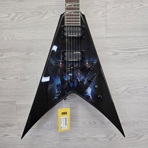 Used Gibson FLYING V REISSUE Pointy Electric Guitar Black 6-String