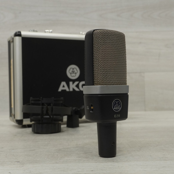 Used Akg C214 CONDENSOR MICROPHONE WITH CASE Condenser Microphone