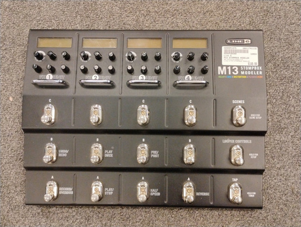 Used Line 6 M13 MULTI FX W/AC Floorboard Effect