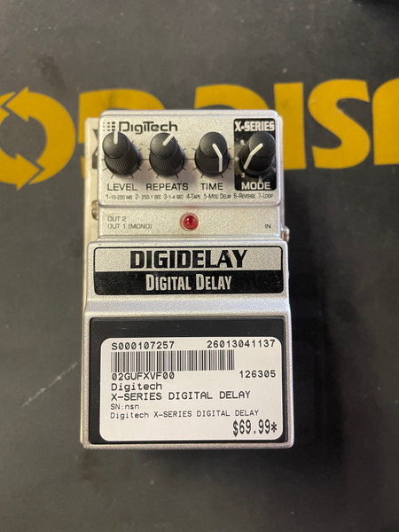 Used Digitech DIGIDELAY Guitar Effects Delay Guitar Effects