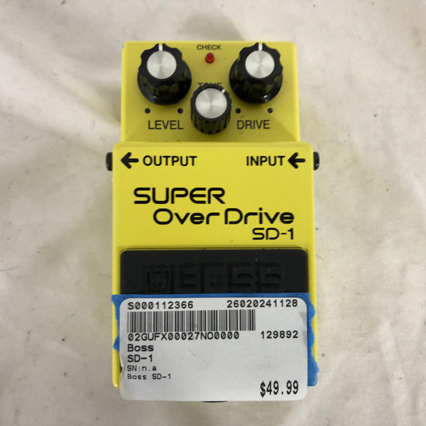 Used Boss SD-1 Super Overdrive Pedal