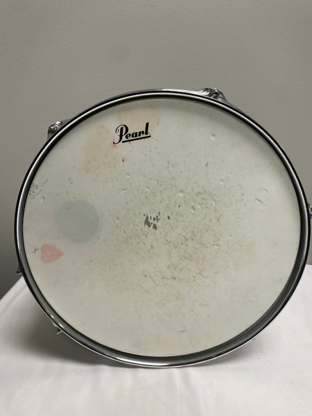 Used Pearl MIRROR CHROME STEEL SHELL SNARE Metal Snare Drum 14