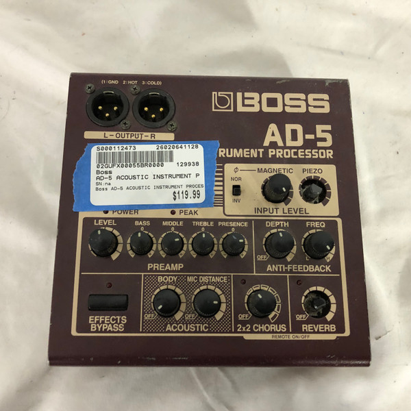 Used BBE ACOUSTIMAX Accoustic PreAmp Pedal