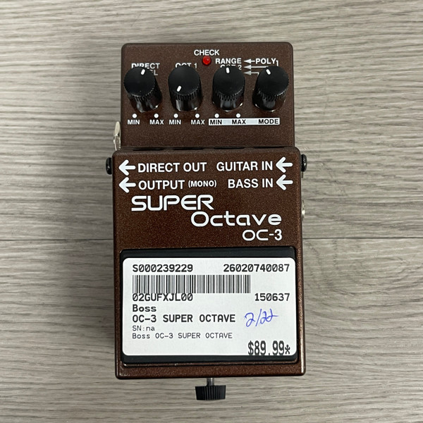 Used Boss OC-3 SUPER OCTAVE Octave Pedal