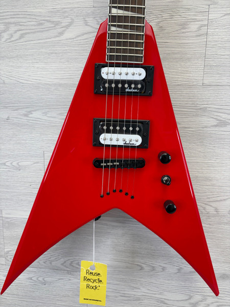 ジャンク　ジャクソン風　フライングV Used Jackson CWJ FLYING V Pointy Electric Guitar Black 6-String