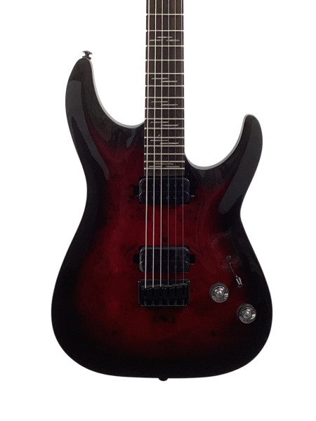 Used Schecter BLACKJACK 7 STRING Super S Electric Guitar Black 7