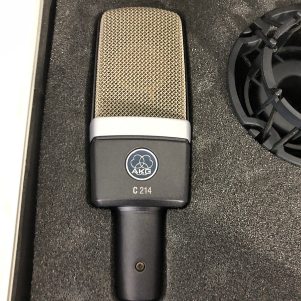 Used Akg C214 CONDENSOR MICROPHONE WITH CASE Condenser Microphone